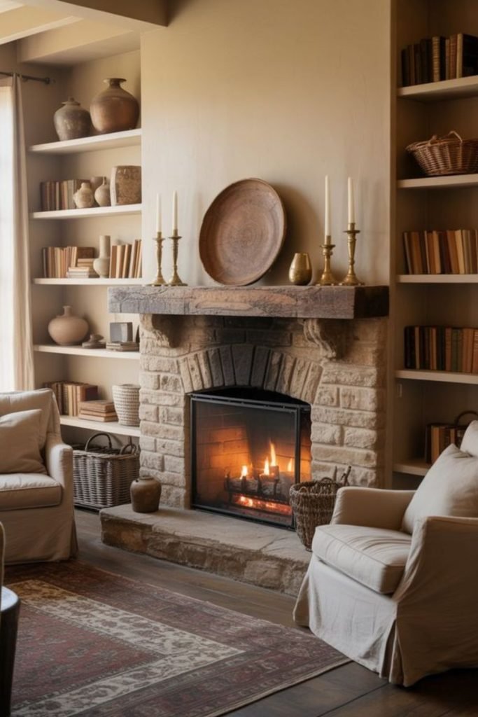 Rustic Fireplace Room
