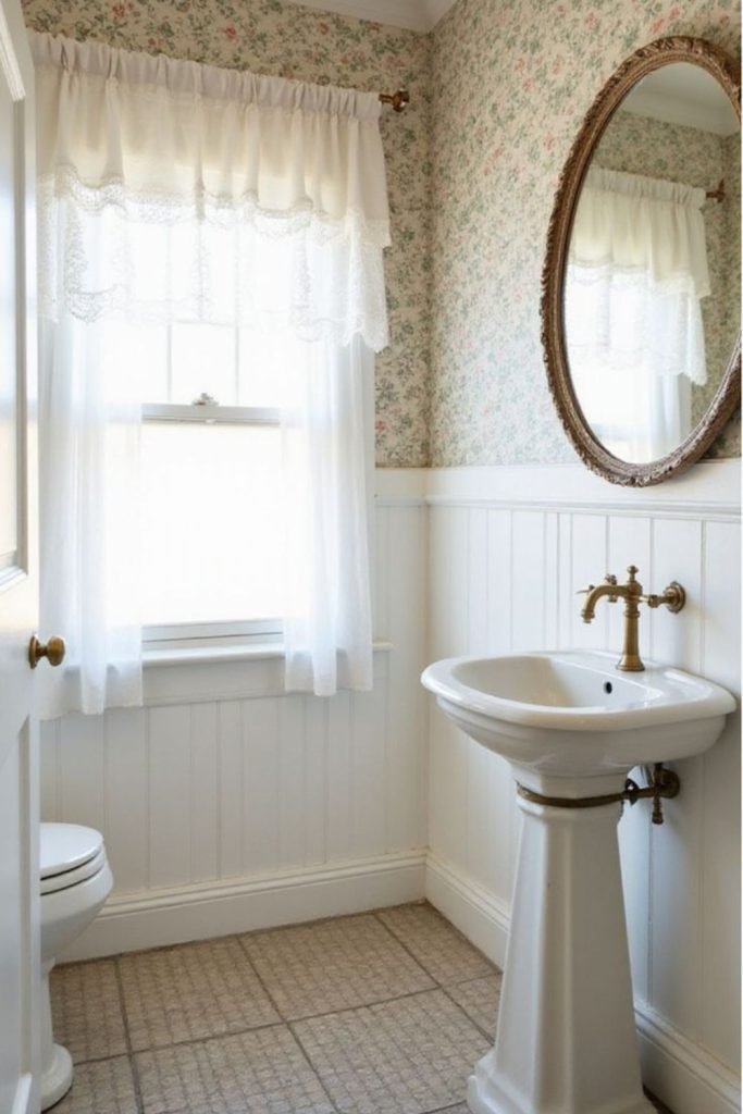 Shiplap Farmhouse Bathroom