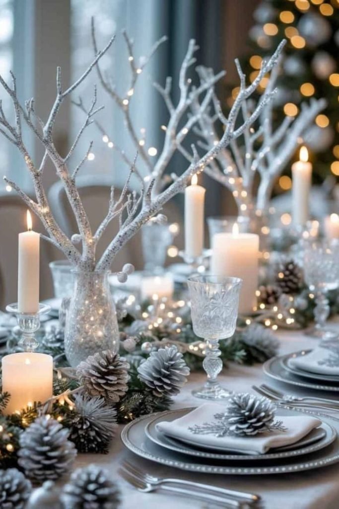 Silver Branch Centerpiece