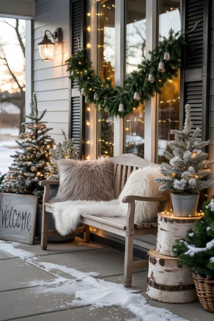 Silver Winter Porch