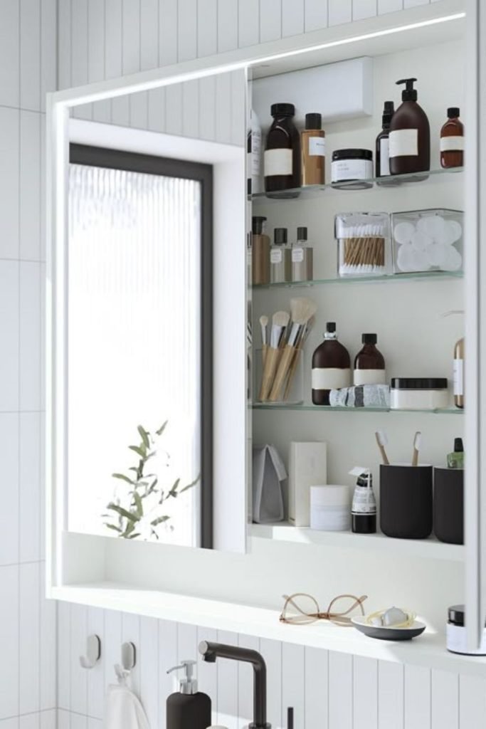 Sliding Mirror Storage