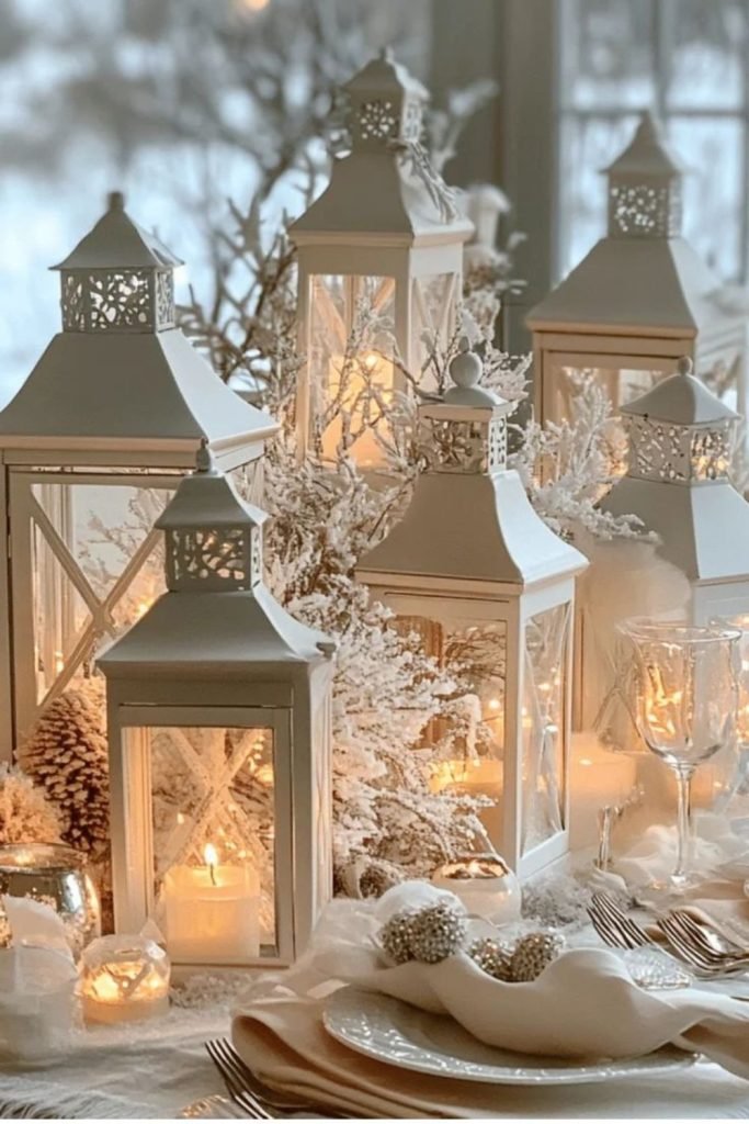 Snow-Filled Lanterns