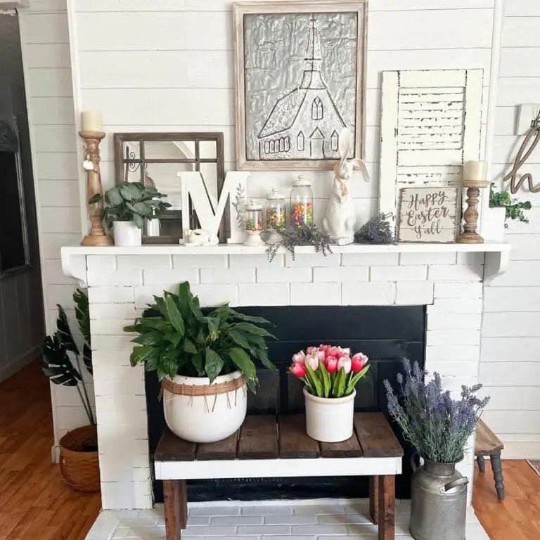 Spring Mantel Display