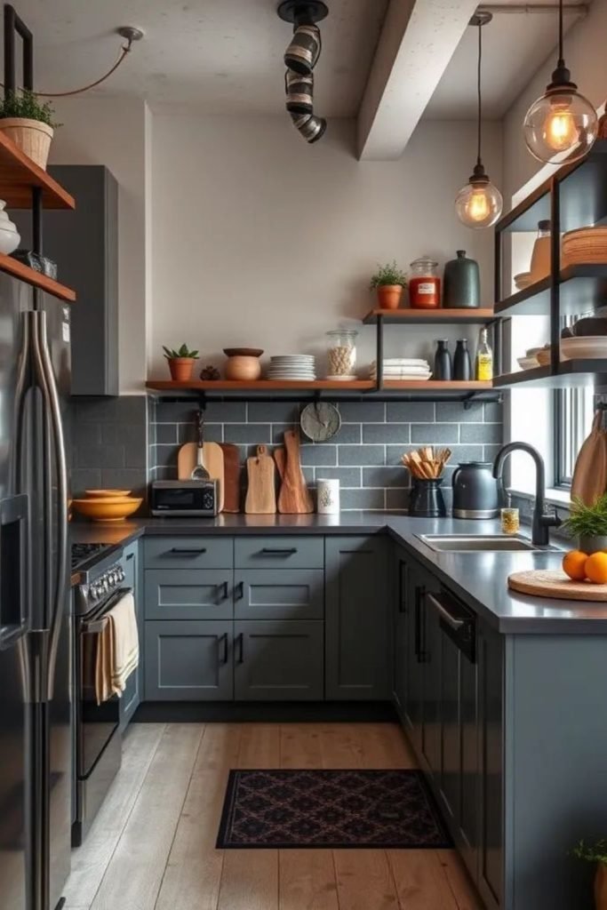 Steel Accent Kitchen