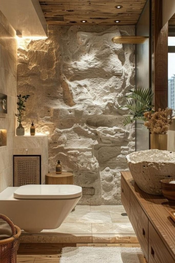 Stone Cave Bathroom