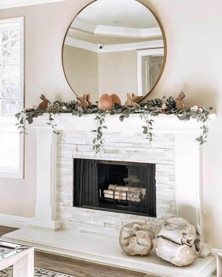 Stone Fireplace Mantel