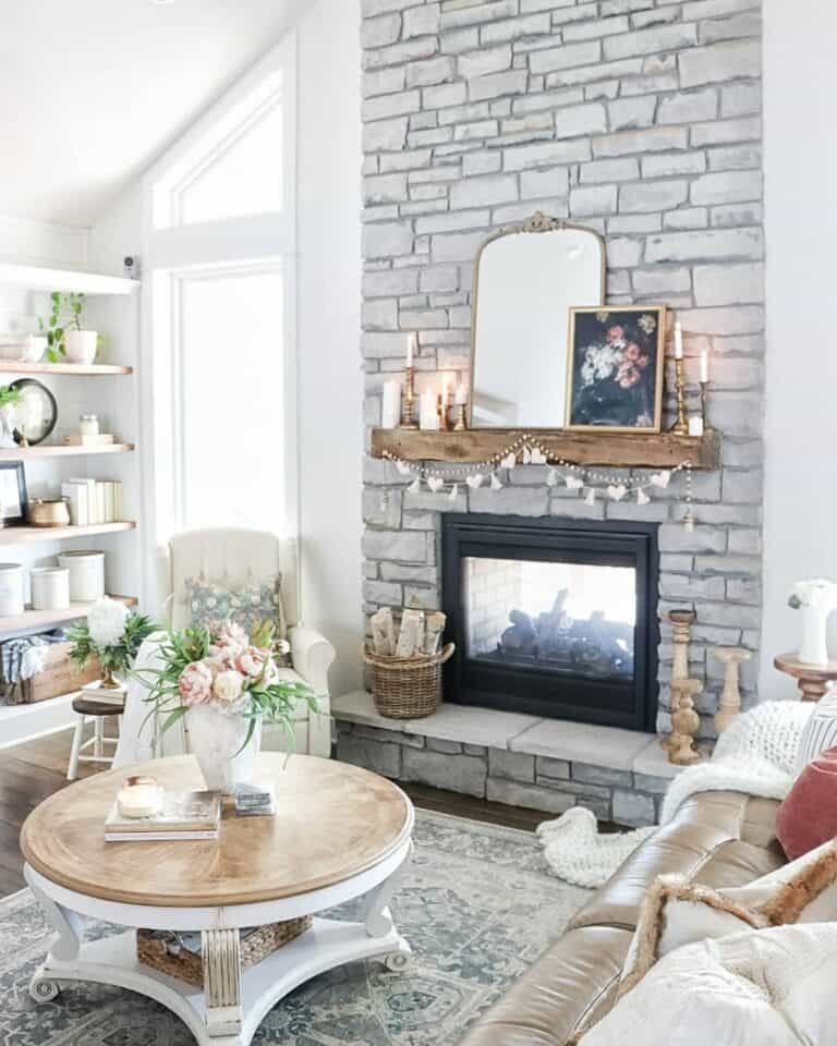 Stone Mantel Garland