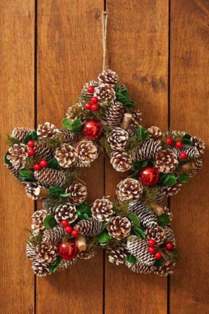 Straw Star Wreath