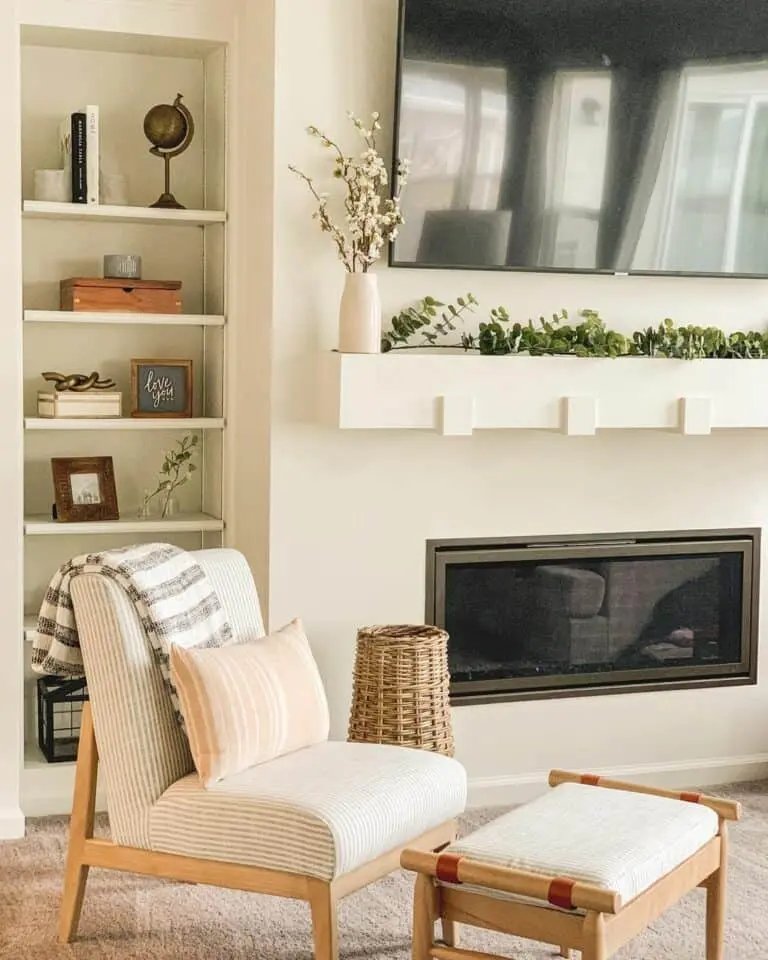 Striped Slipper Chair