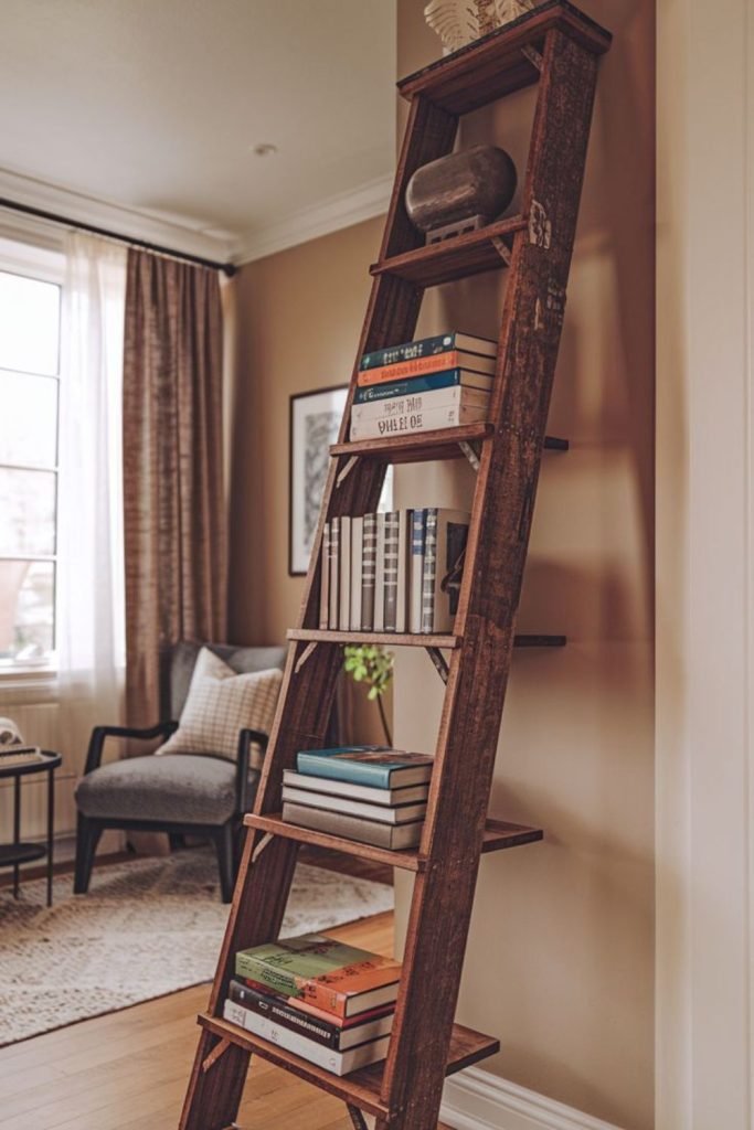 Tall Ladder Shelves
