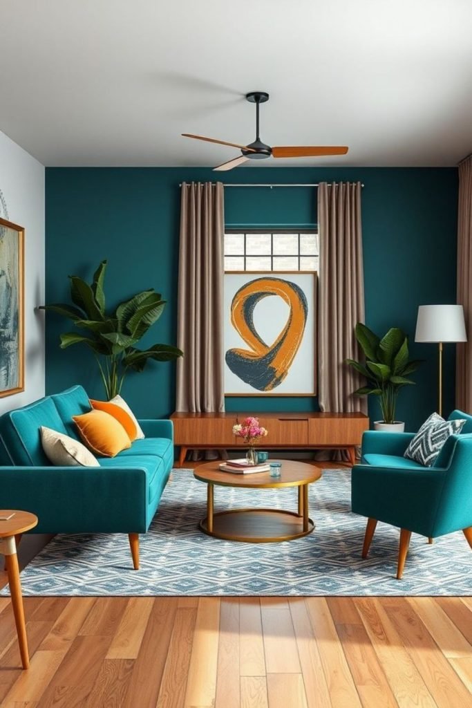Teal Gold Living