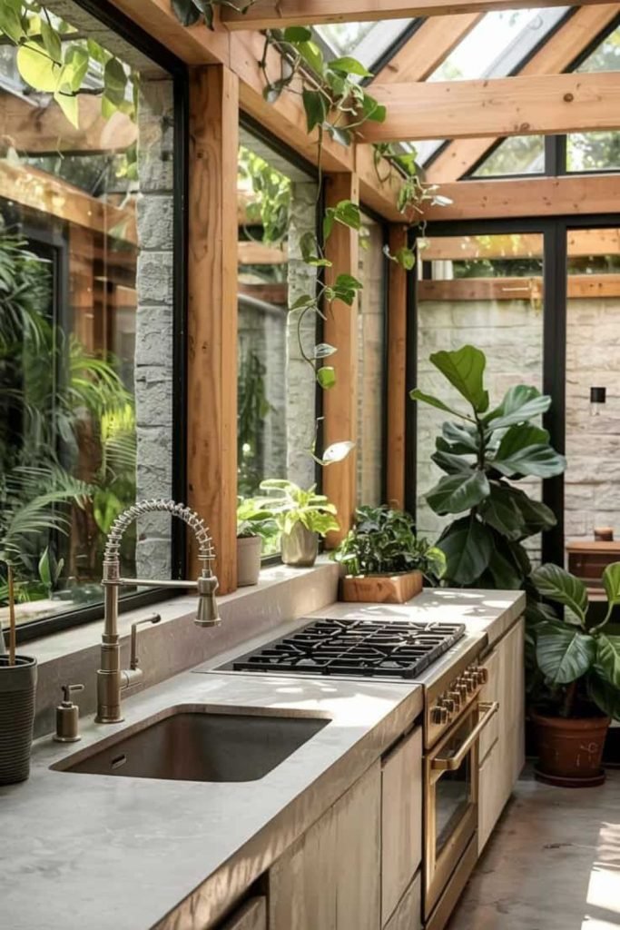 Transparent Wall Kitchen