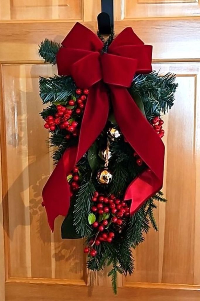 Velvet Cranberry Swag