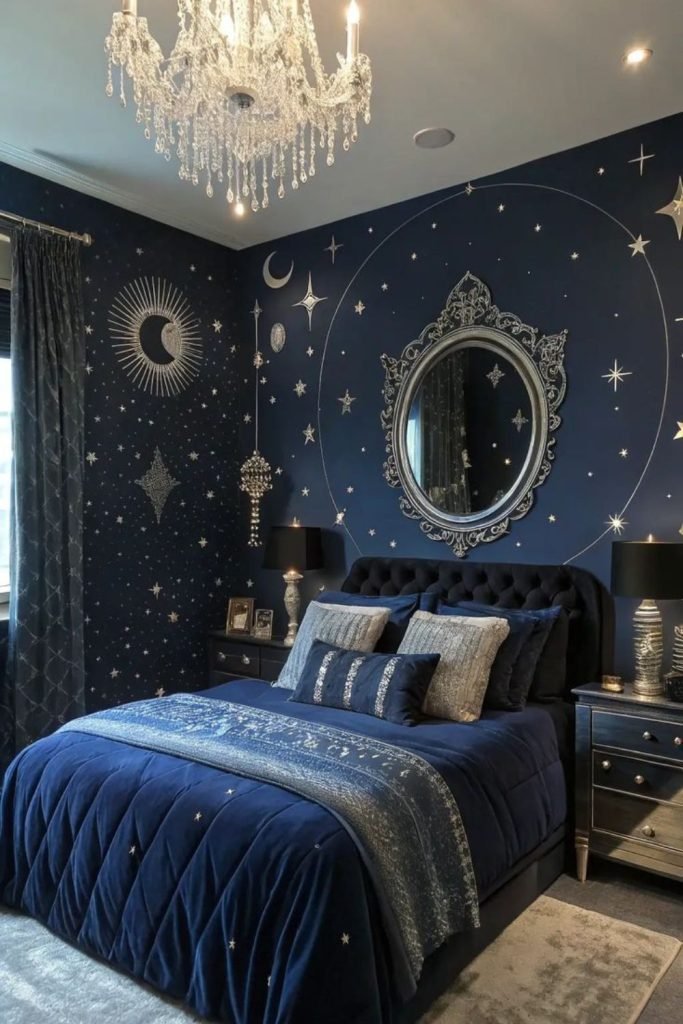 Velvet Wall Bedroom