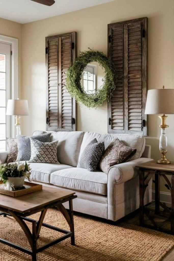 Vintage Shutter Wall