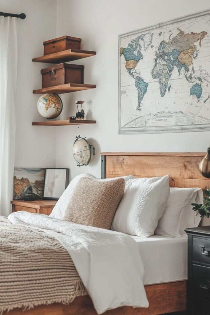 Vintage Travel Bedroom