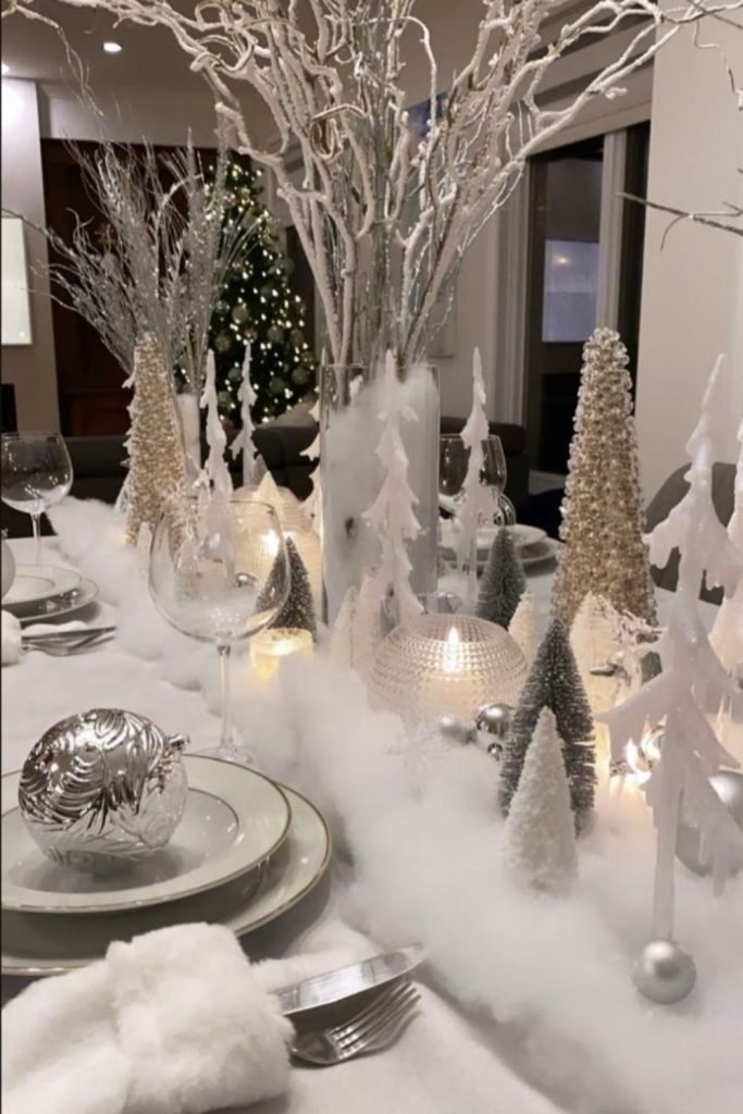 White Felt Table Runner