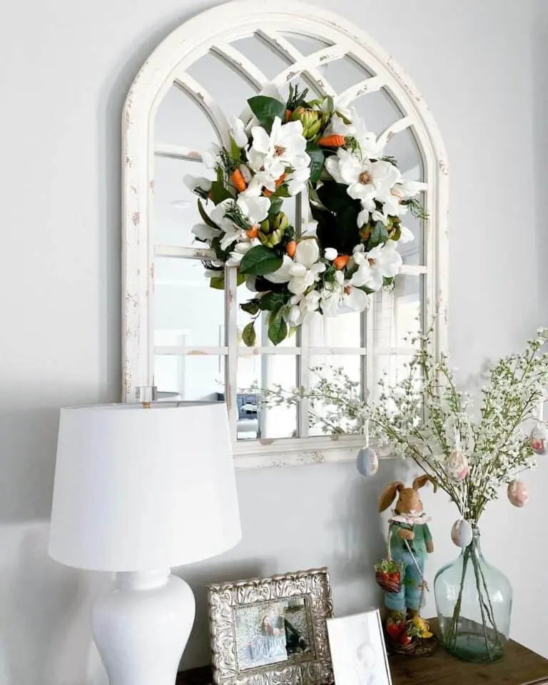 White Floral Wreath