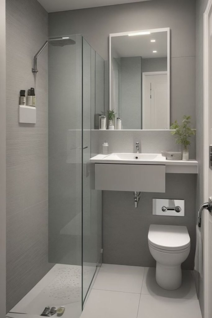 White Minimalist Bathroom