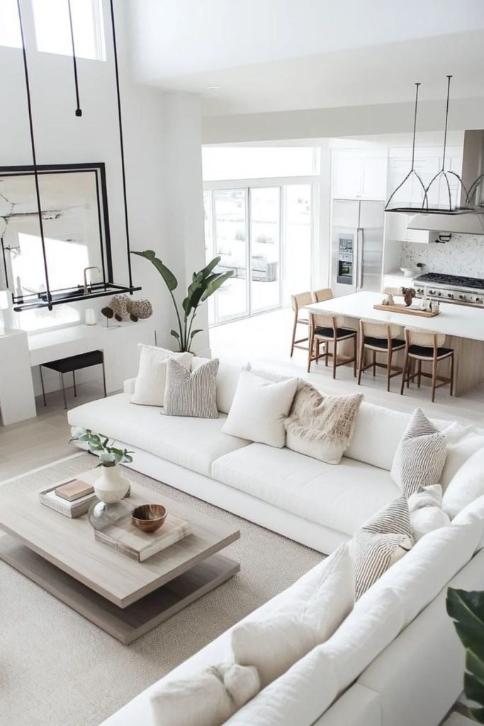 White Minimalist Living