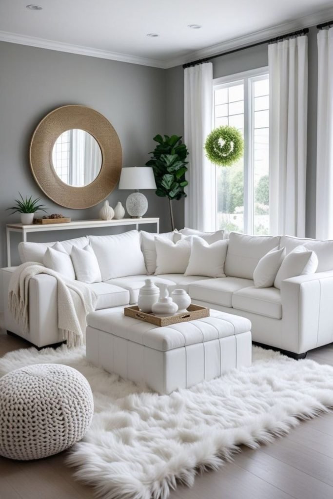 White Minimalist Lounge