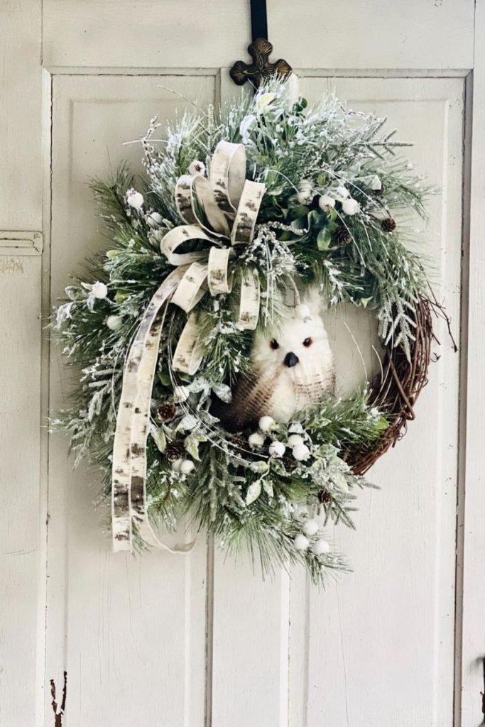 White Owl Wreath