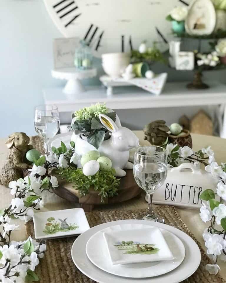 White Rabbit Centerpiece