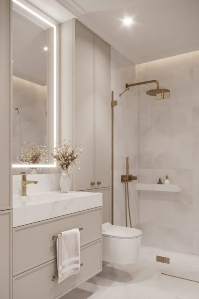 White Tiled Wetroom