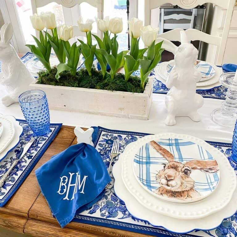 White Tulip Centerpiece