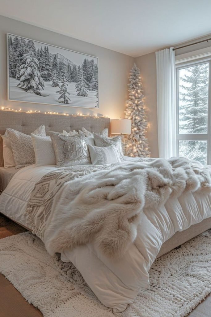 White Winter Bedding