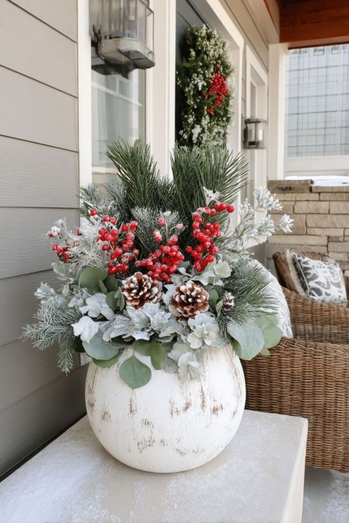 Winterberry Wicker Basket