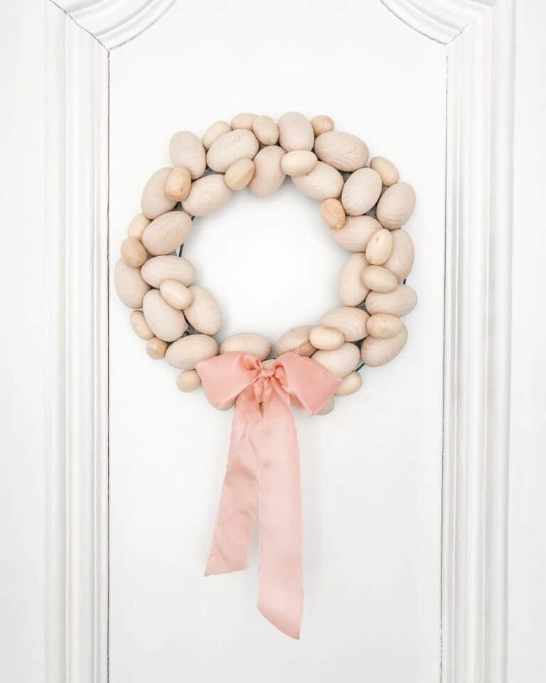 Wood Egg Wreath