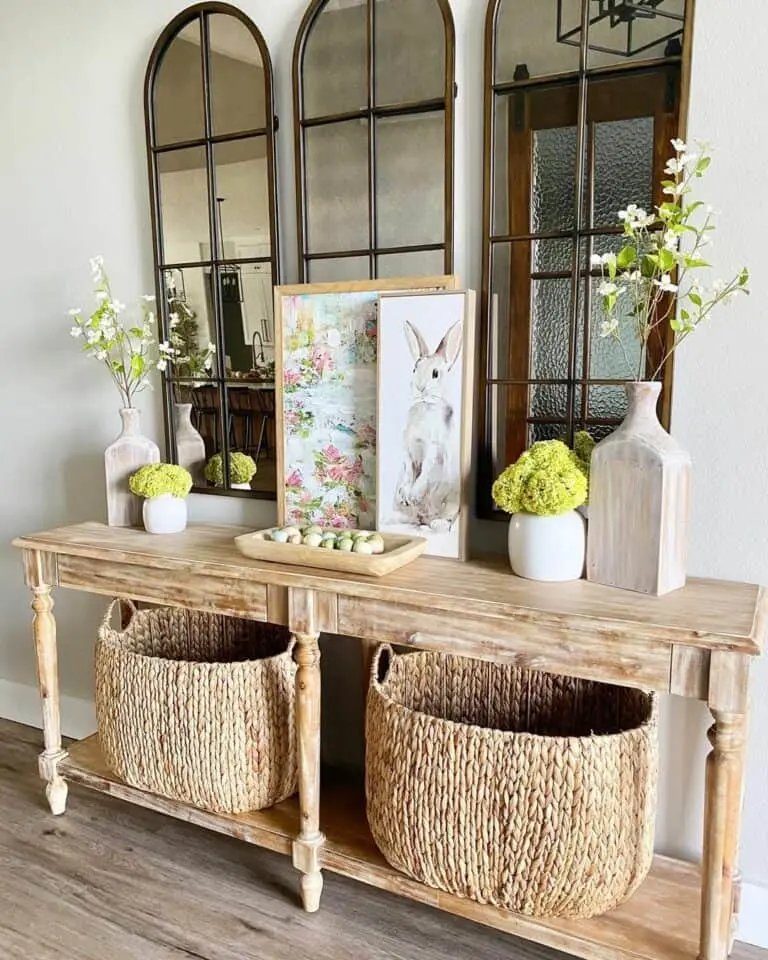 Wooden Console Easter Display