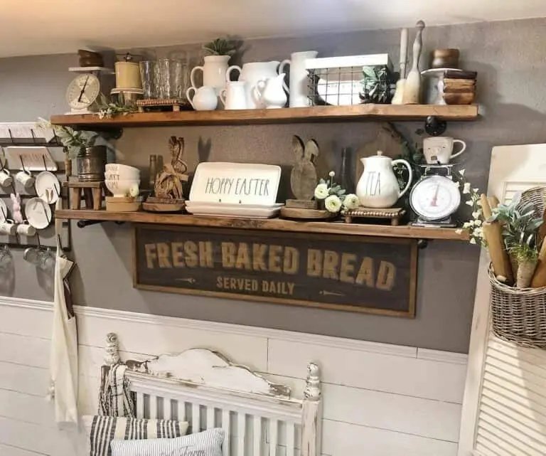 Wooden Easter Shelves