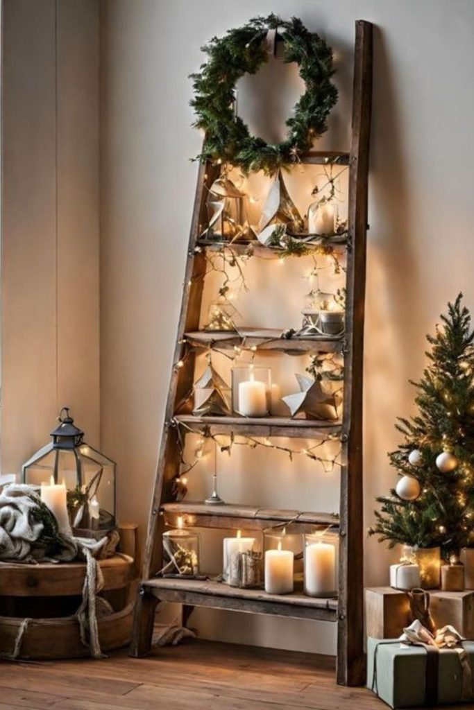 Wooden Ladder Decor