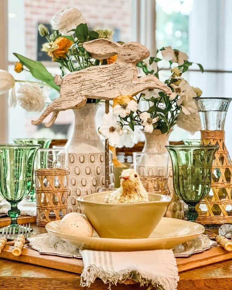 Yellow Bird Centerpiece